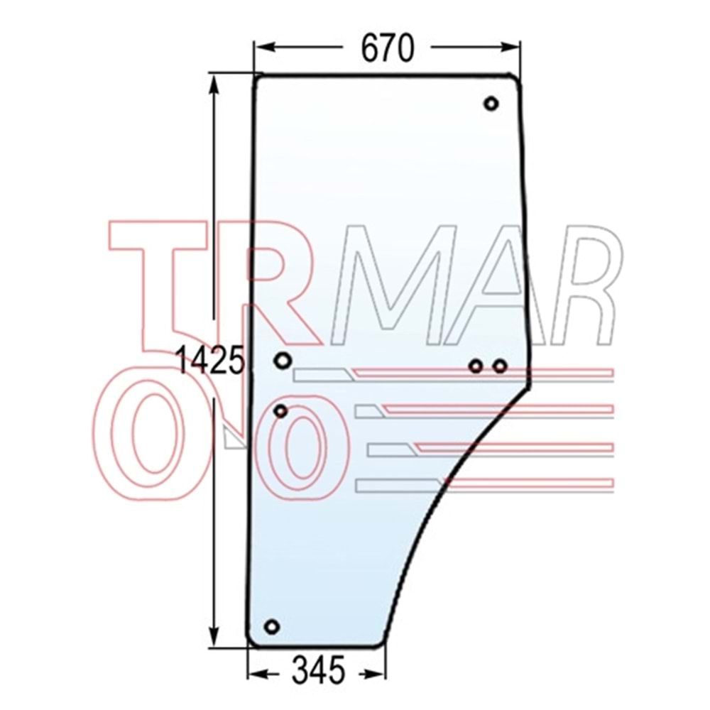 Door Glass Lh