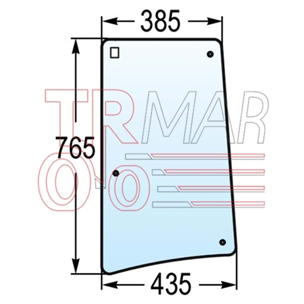 Side Glass Lh