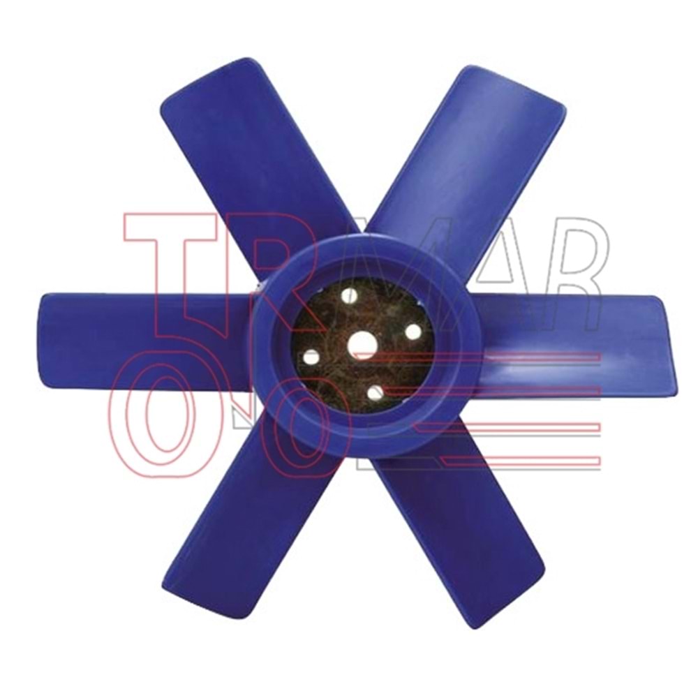 Cooling Fan 6 Blade Plastic