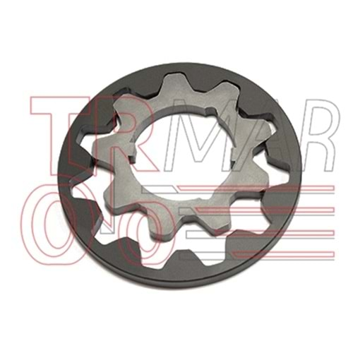 Gear Set Transm. Oil Pump, Keyed, Thickn: 10,60mm