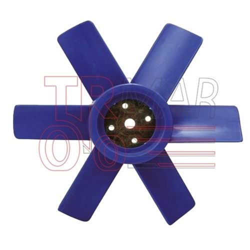 Cooling Fan 6 Blade Plastic